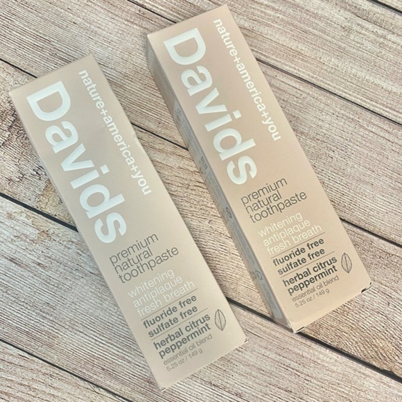 David’s Premium Natural Toothpaste Whitening Herbal Citrus Peppermint x2 - Picture 6 of 6